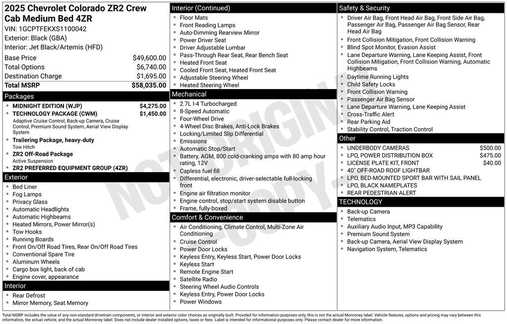 Used 2025 Chevrolet Colorado ZR2 Truck