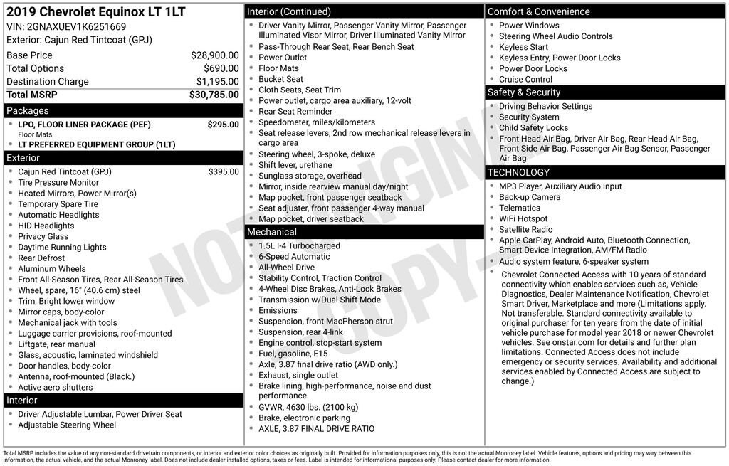 Used 2019 Chevrolet Equinox LT SUV