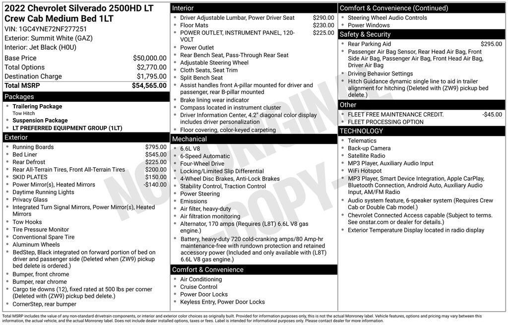 Used 2022 Chevrolet Silverado 2500 HD LT Truck