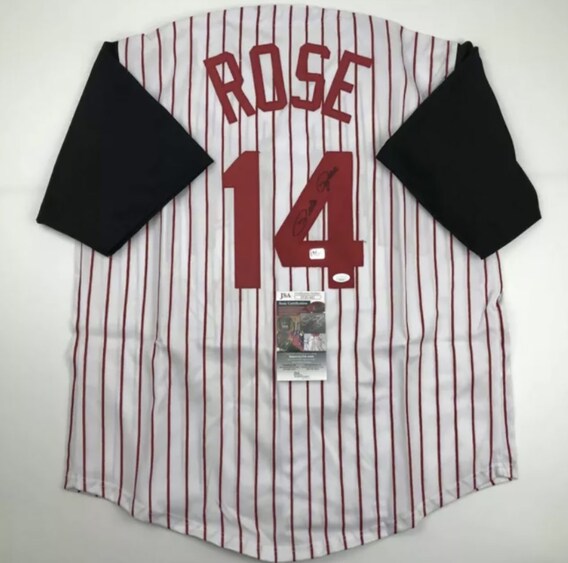 Sold at Auction: PETE ROSE SIGNED REDS JERSEY