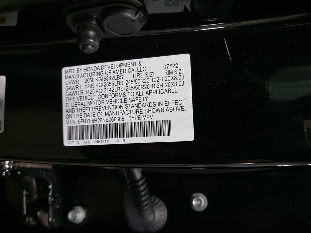 2022 HONDA PILOT - Image 38