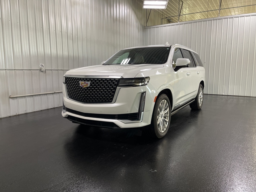 Used 2021 Cadillac Escalade Premium Luxury with VIN 1GYS4CKL5MR250416 for sale in Holland, MI