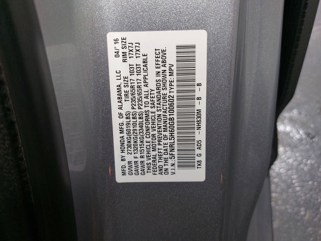 2016 HONDA ODYSSEY - Image 37