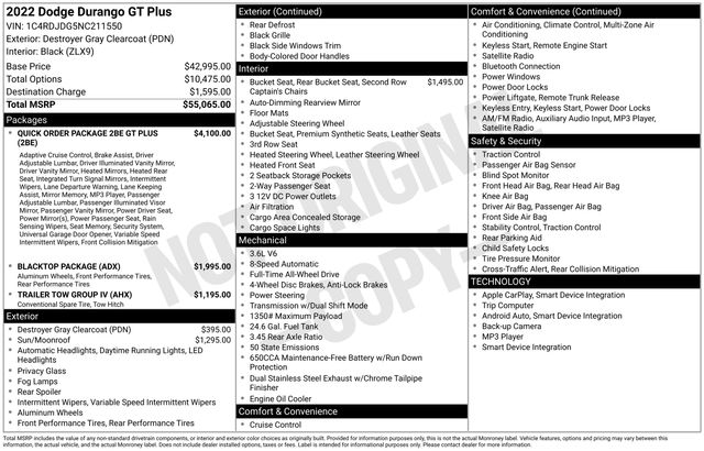 2022 DODGE DURANGO - Image 5