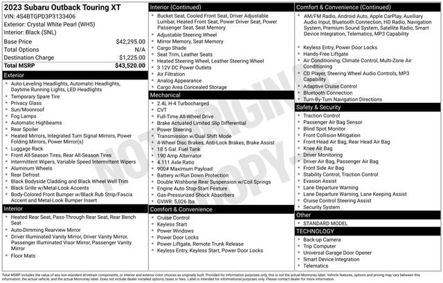 2023 SUBARU OUTBACK - Image 5