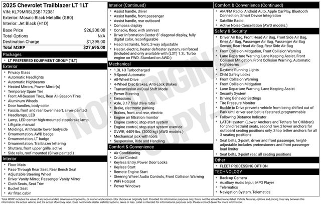 2025 CHEVROLET TRAILBLAZER - Image 5