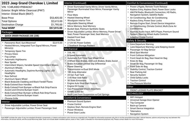 2023 JEEP GRAND CHEROKEE L - Image 5