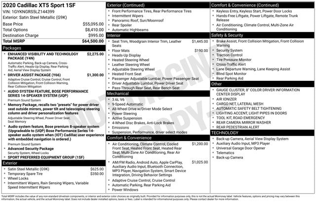 2020 CADILLAC XT5 - Image 5