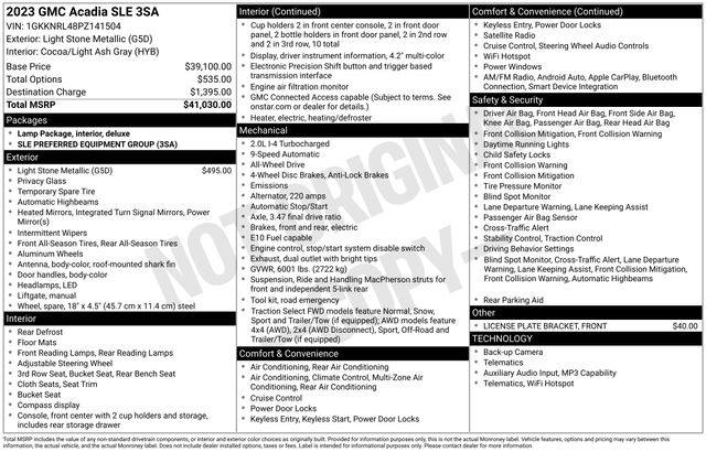 2023 GMC ACADIA - Image 5