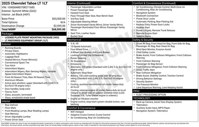 2025 CHEVROLET TAHOE - Image 5