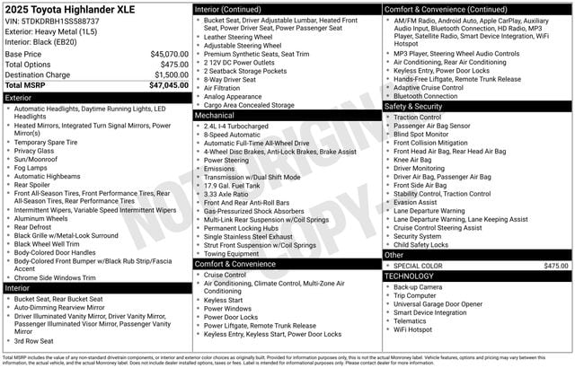 2025 TOYOTA HIGHLANDER - Image 5