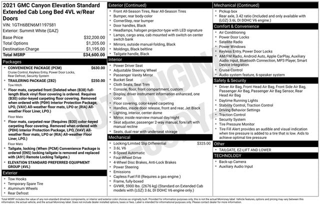 2021 GMC CANYON - Image 5