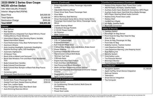 2020 BMW M235I - Image 5