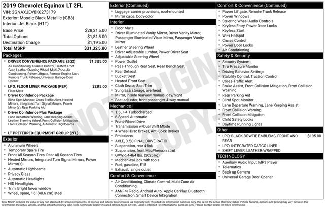 2019 CHEVROLET EQUINOX - Image 5