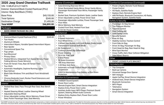 2020 JEEP GRAND CHEROKEE - Image 5