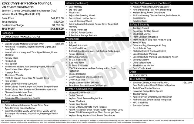 2022 CHRYSLER PACIFICA - Image 5