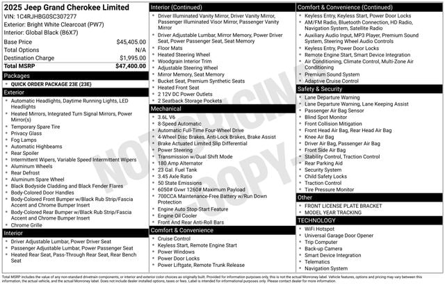2025 JEEP GRAND CHEROKEE - Image 5