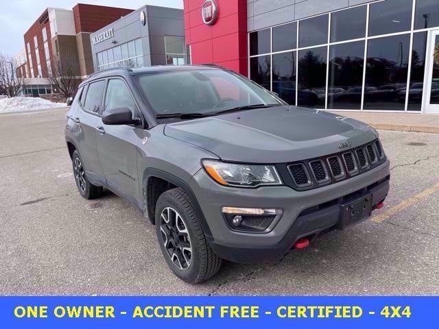 Certified 2020 Jeep Compass Trailhawk with VIN 3C4NJDDB3LT190552 for sale in Grandville, MI