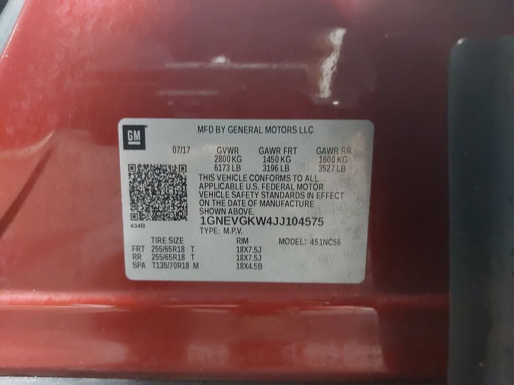 2018 CHEVROLET TRAVERSE - Image 38