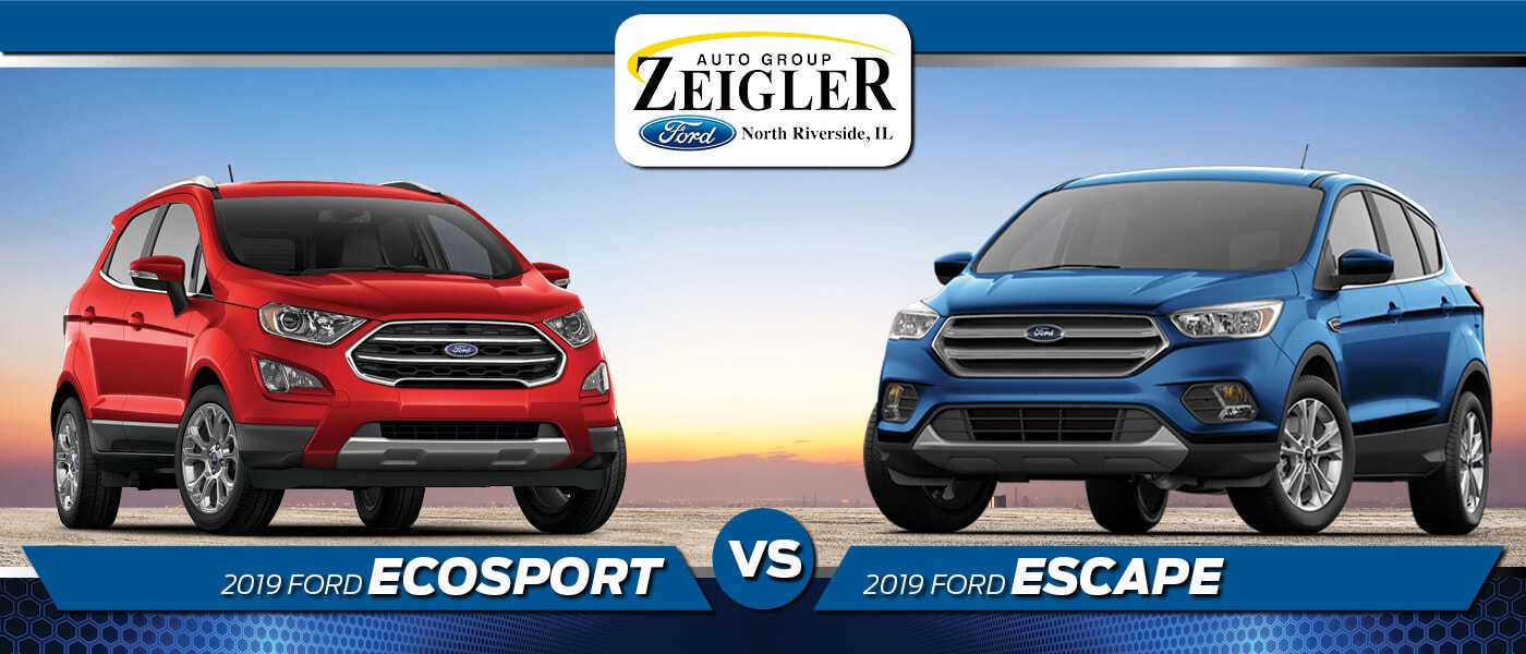 2019 Ford EcoSport vs. 2019 Ford Escape What Are the Differences?
