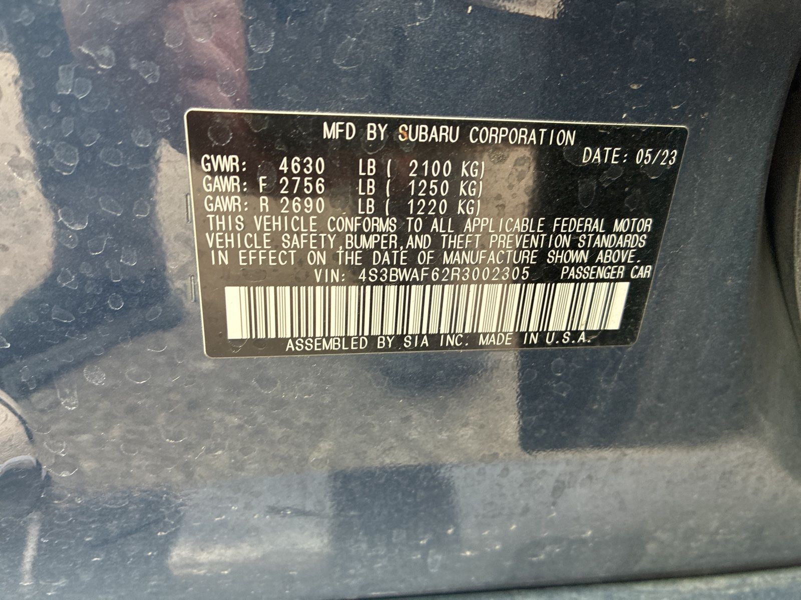 2024 SUBARU LEGACY - Image 11