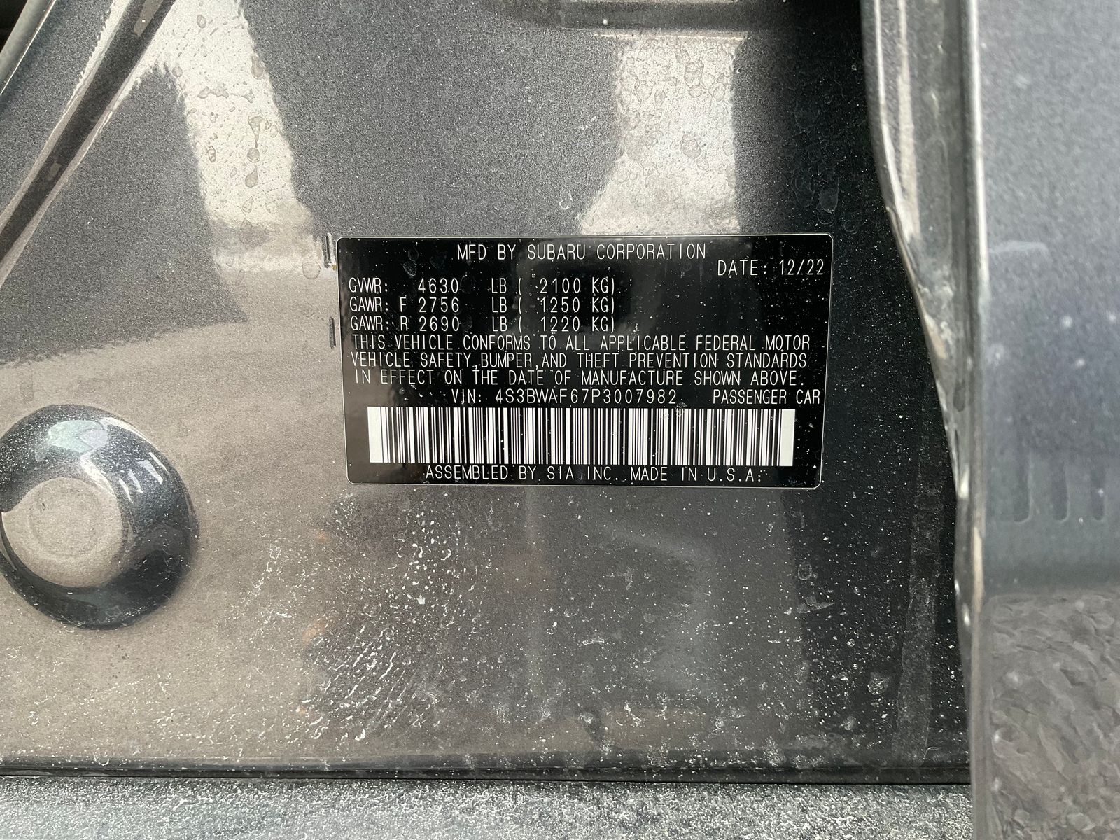 2023 SUBARU LEGACY - Image 10