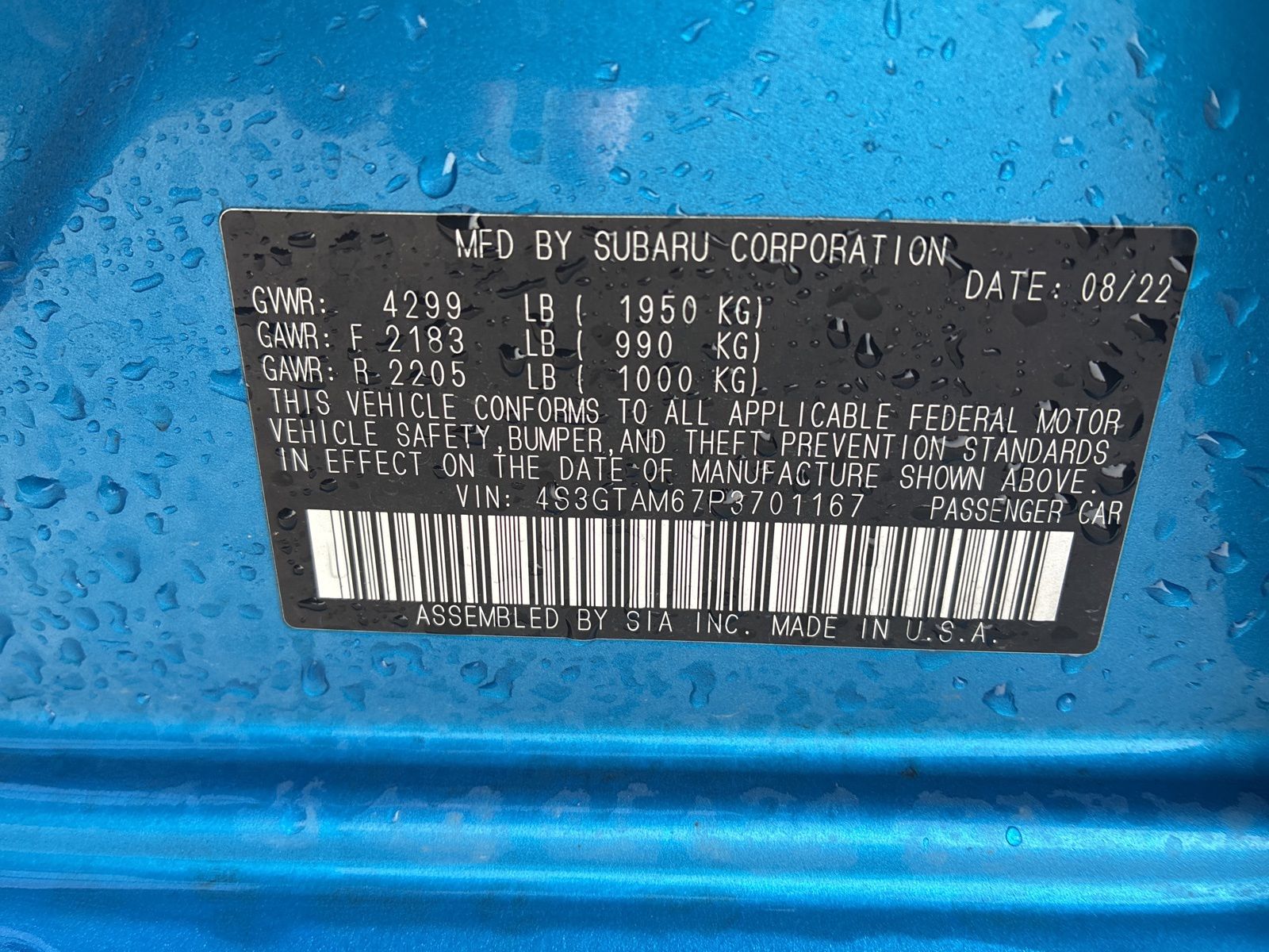 2023 SUBARU IMPREZA - Image 14