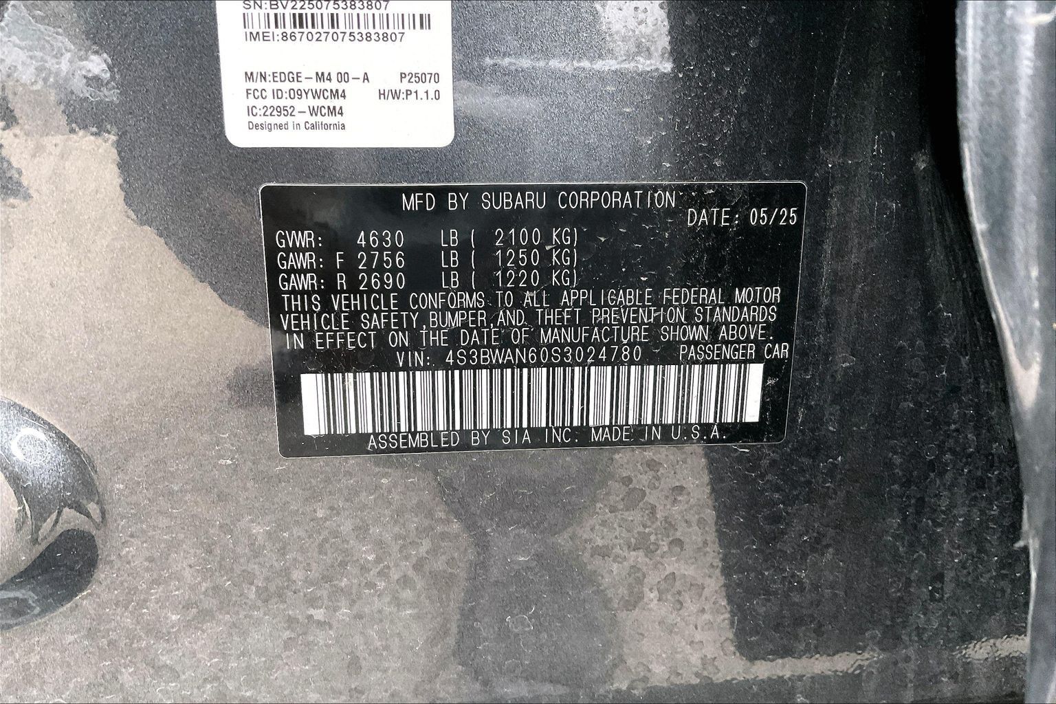 2025 SUBARU LEGACY - Image 33