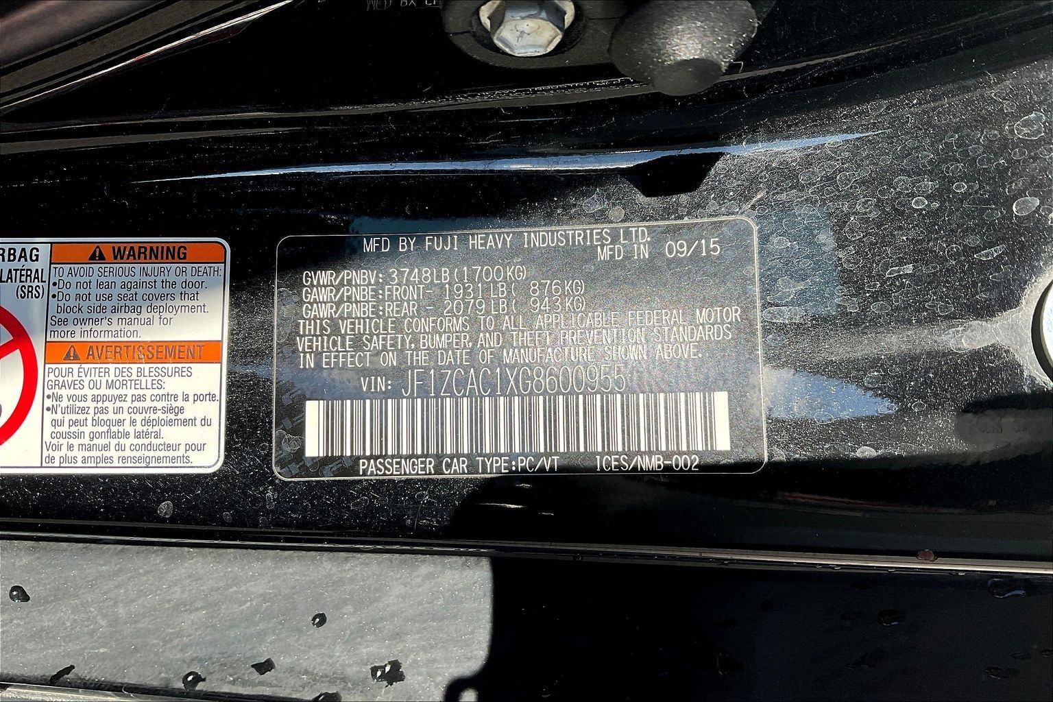 2016 SUBARU BRZ - Image 21