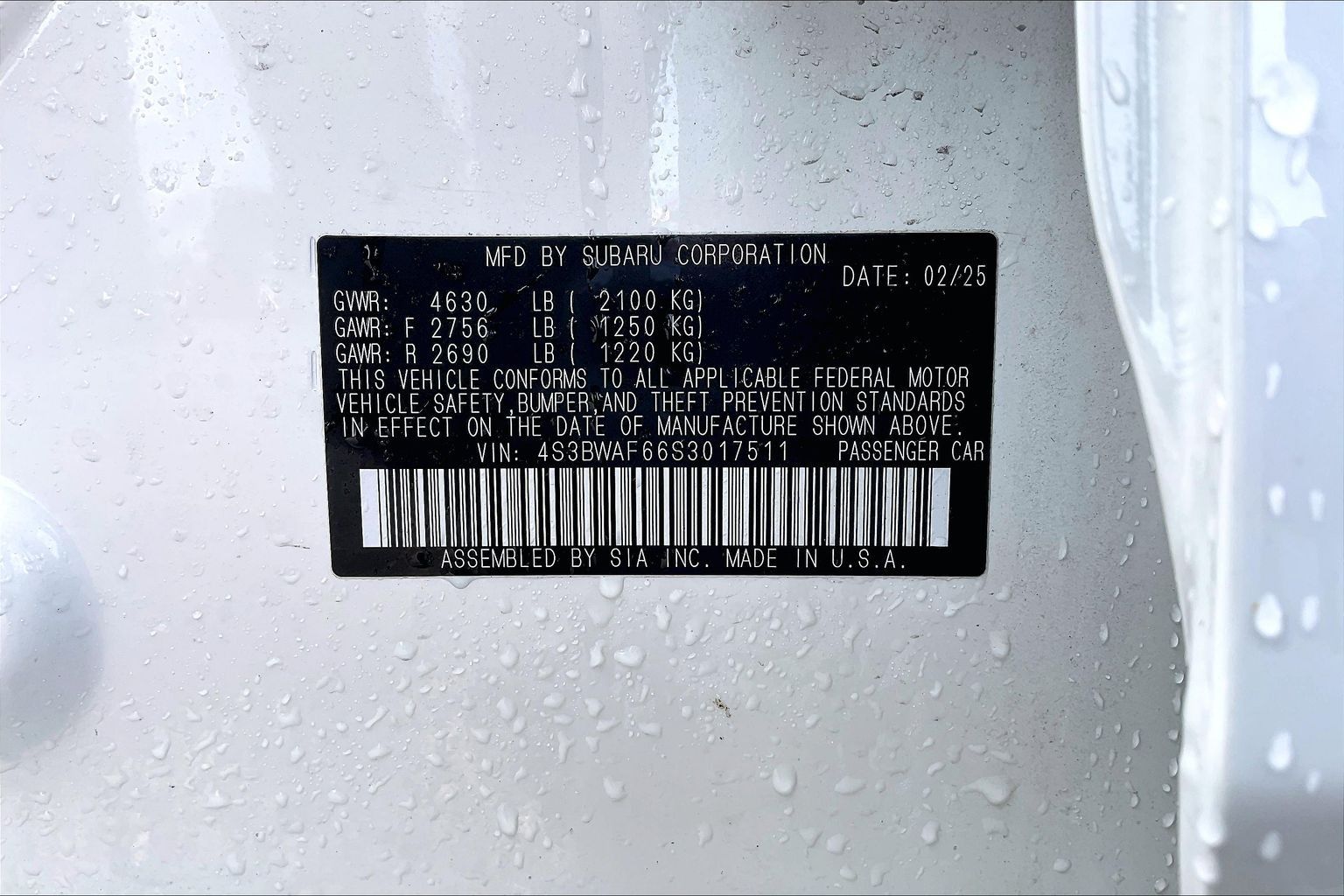 2025 SUBARU LEGACY - Image 33