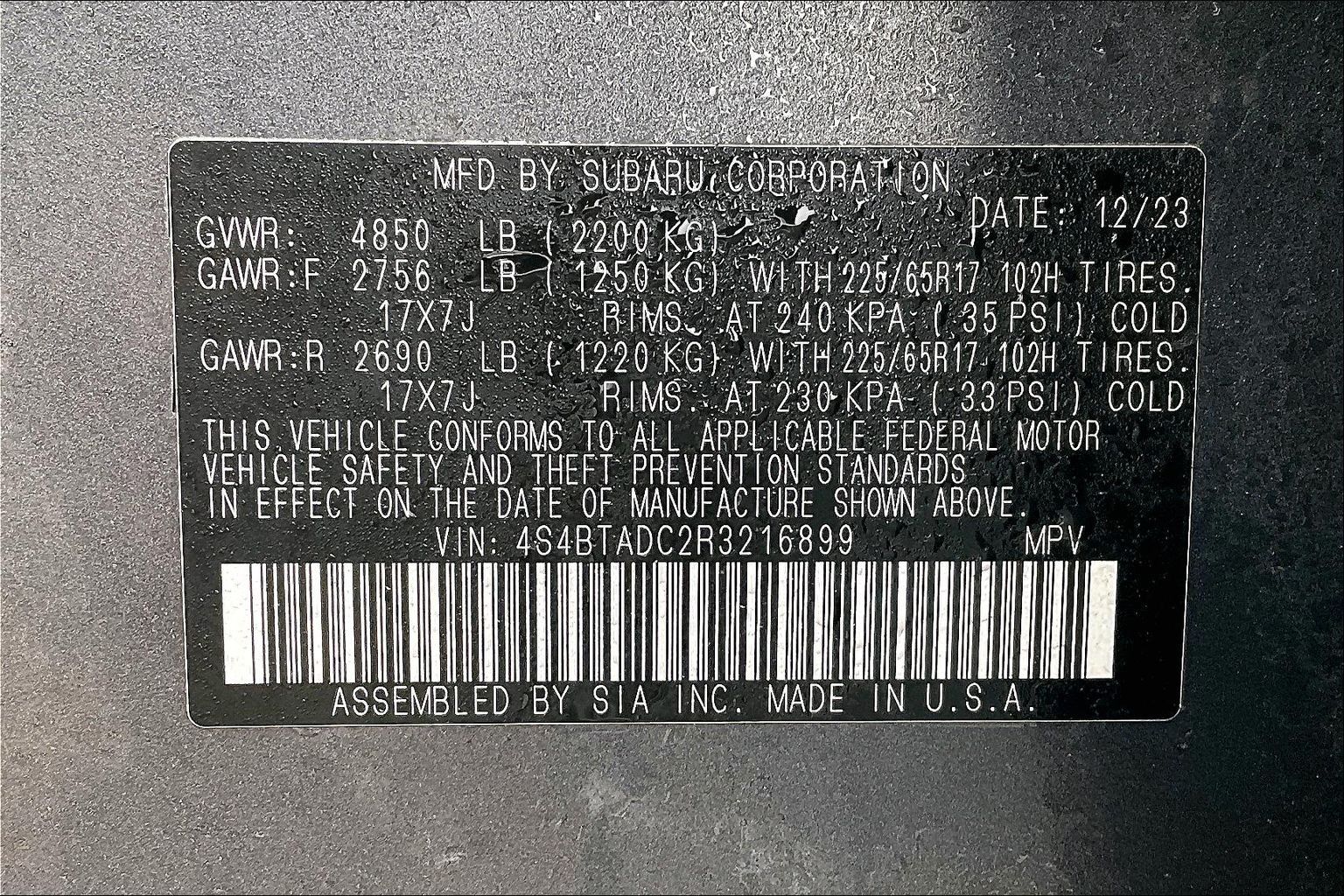 2024 SUBARU OUTBACK - Image 23