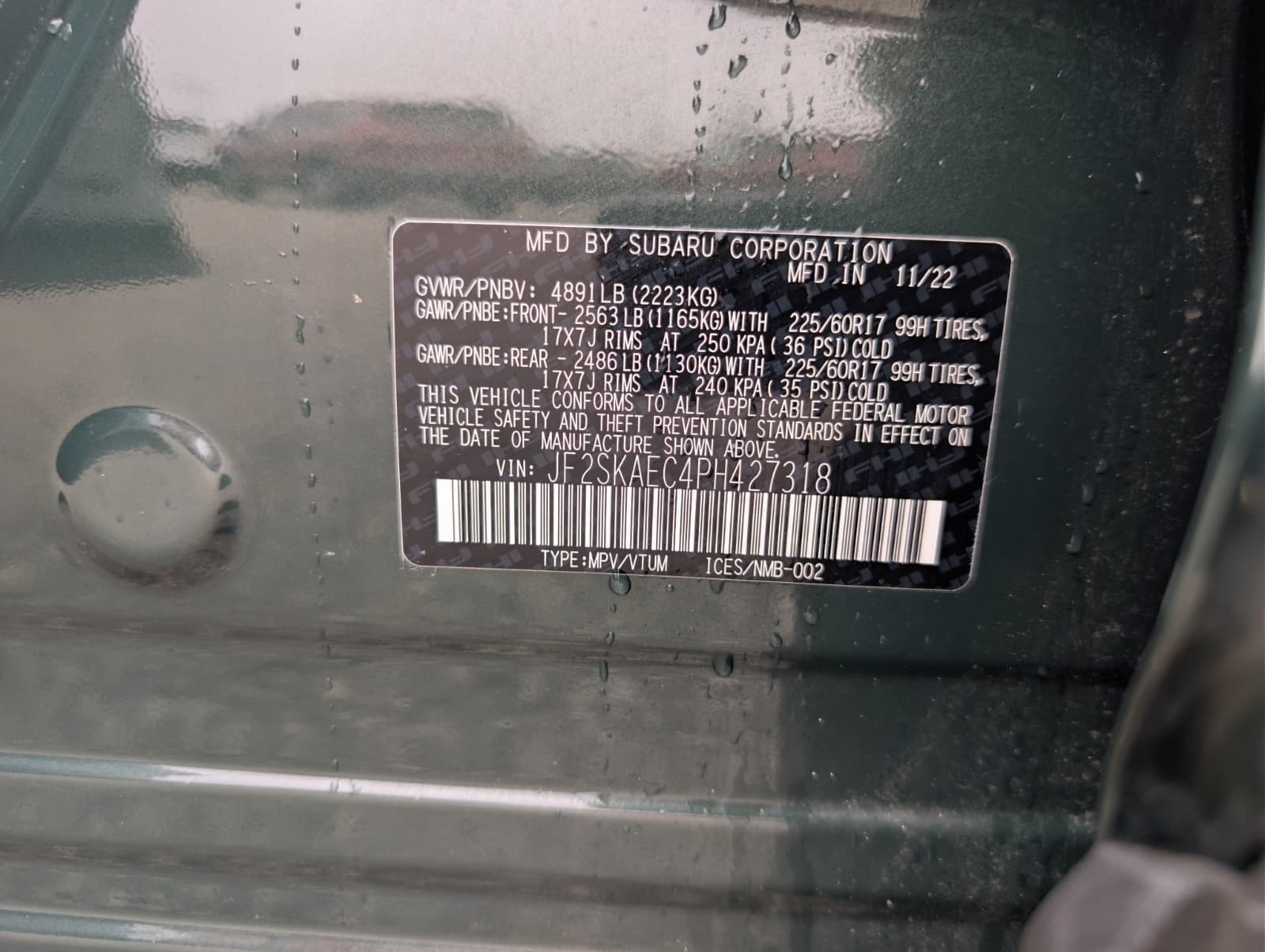 2023 SUBARU FORESTER - Image 10