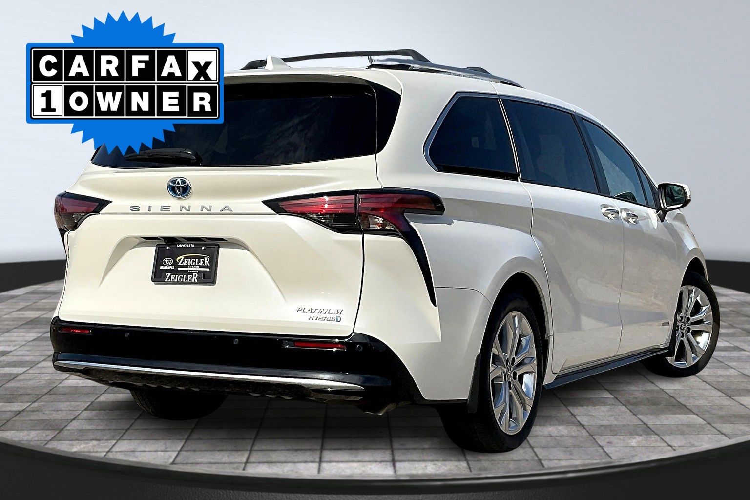 Used 2021 Toyota Sienna Platinum with VIN 5TDERKEC0MS037711 for sale in Lafayette, IN