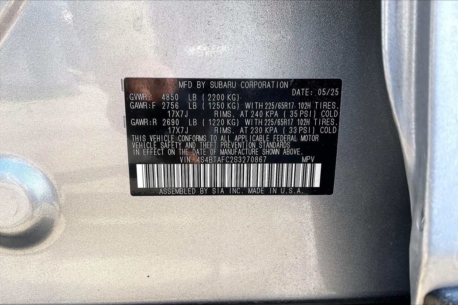 2025 SUBARU OUTBACK - Image 33