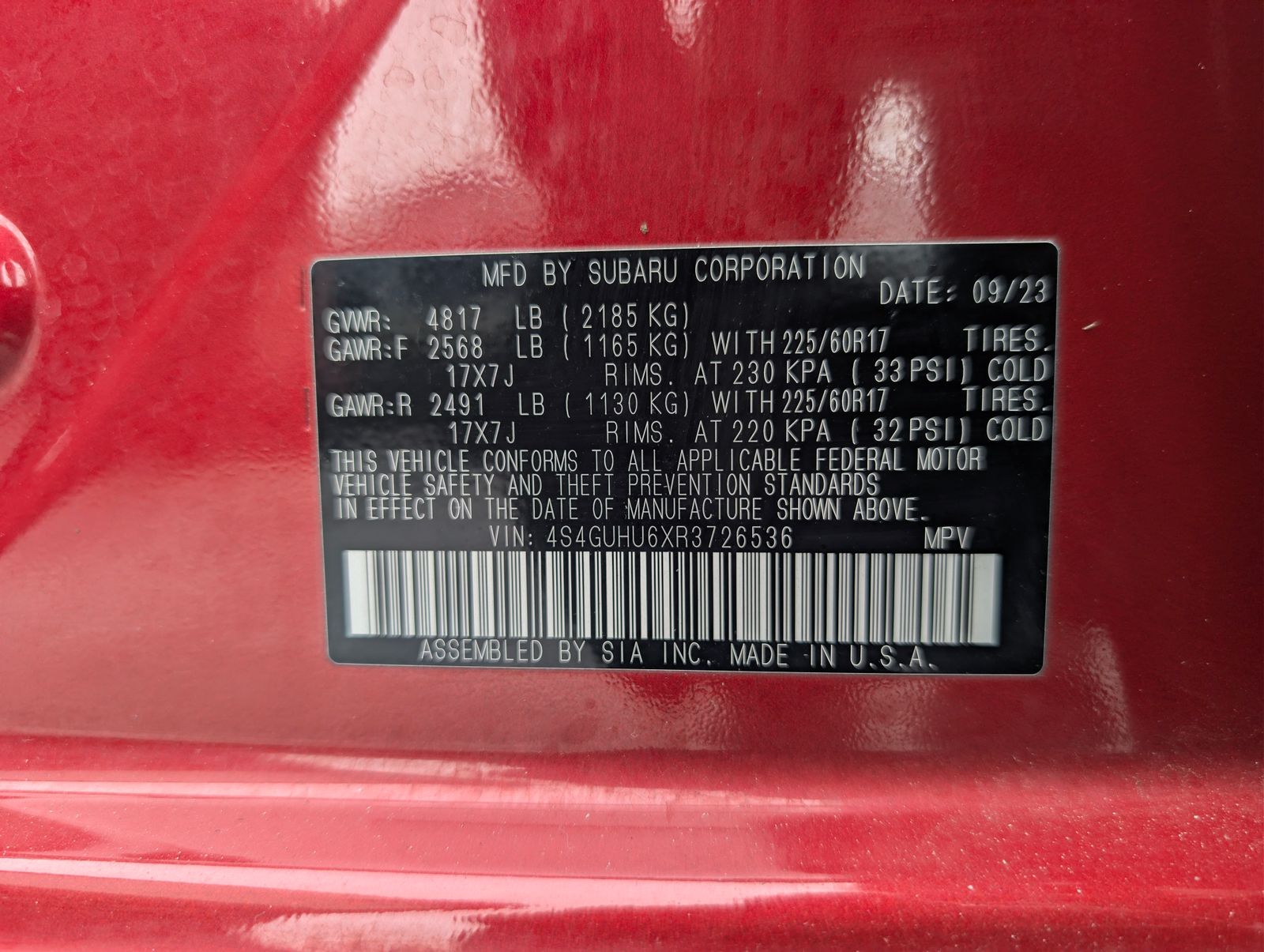 2024 SUBARU CROSSTREK - Image 35