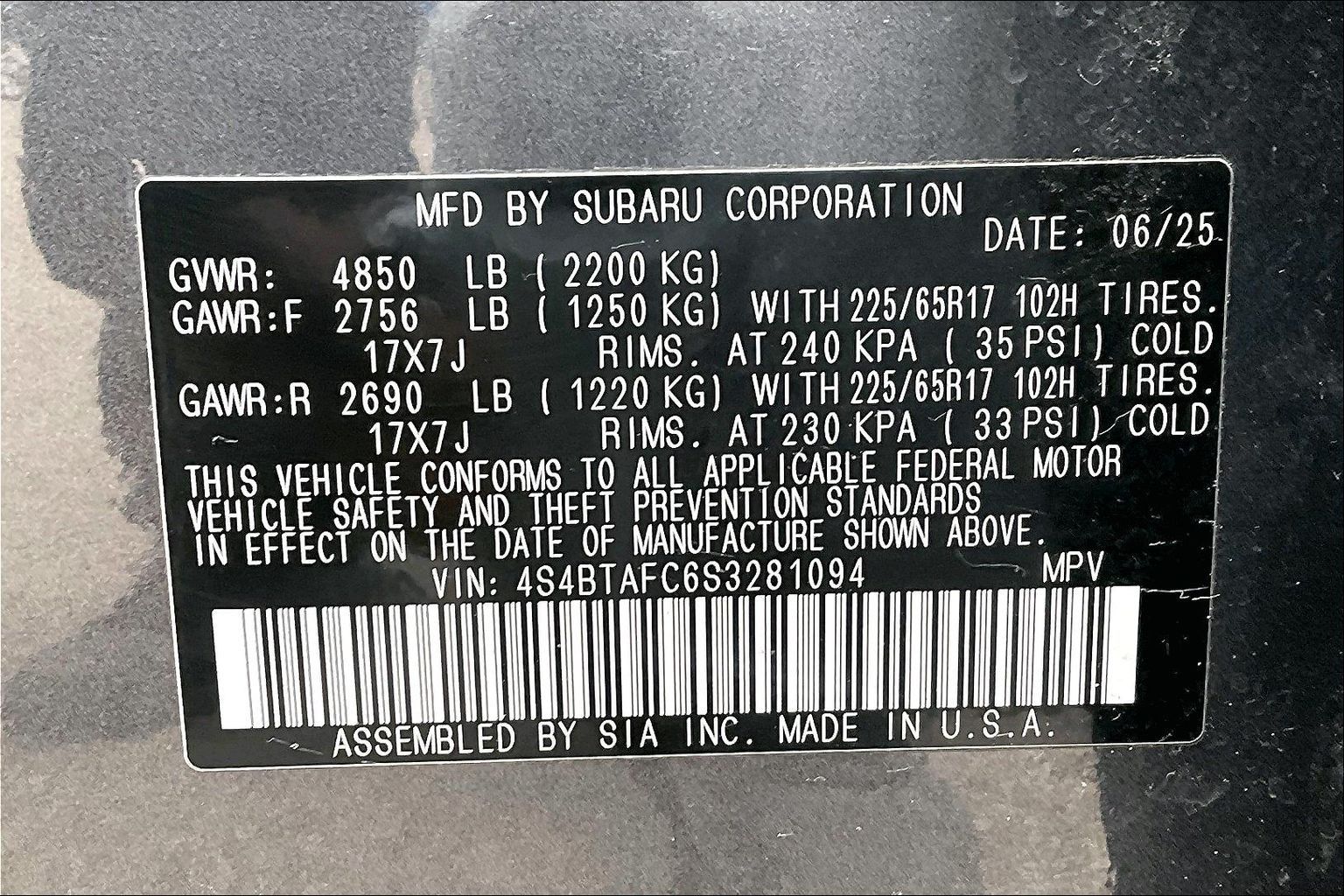 2025 SUBARU OUTBACK - Image 33