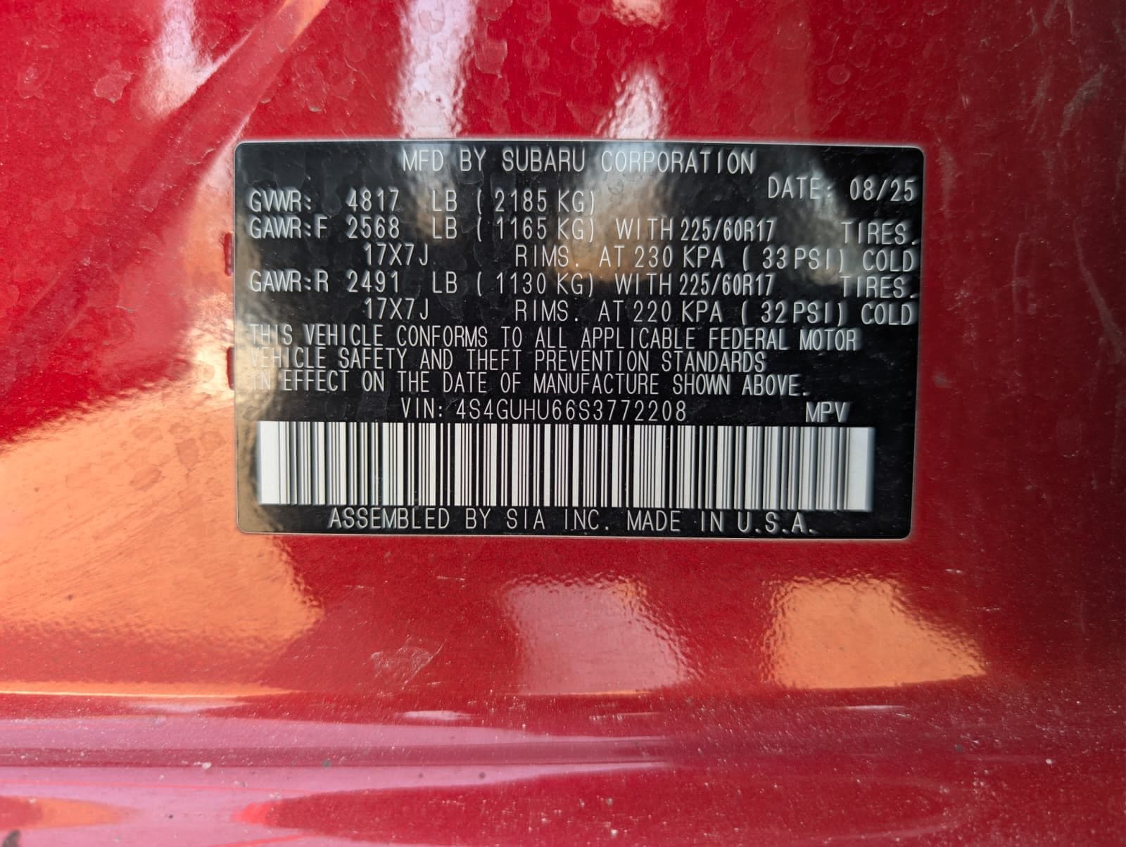 2025 SUBARU CROSSTREK - Image 41