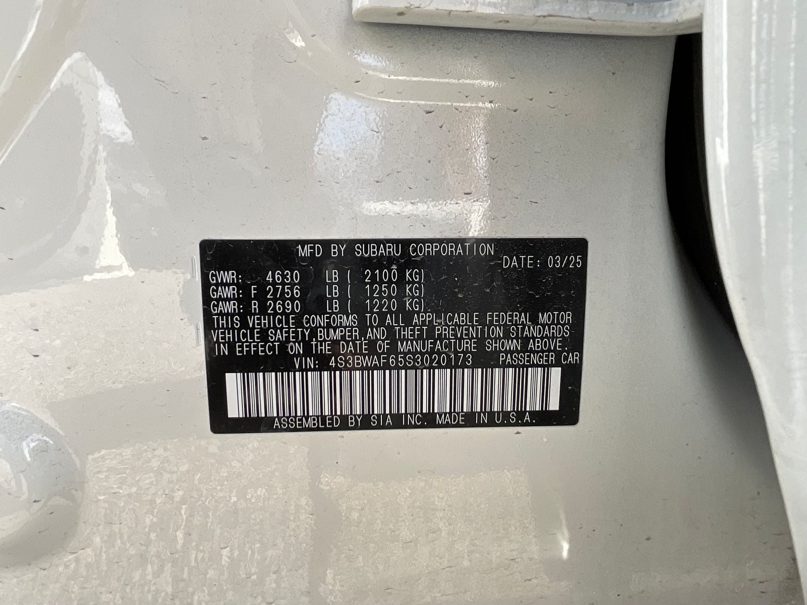 2025 SUBARU LEGACY - Image 38