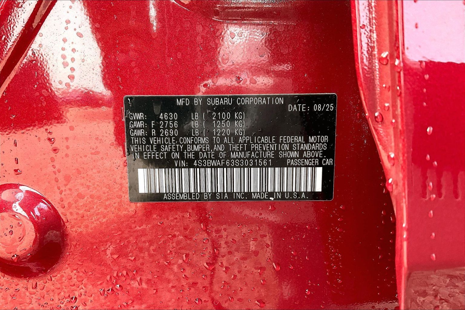 2025 SUBARU LEGACY - Image 33