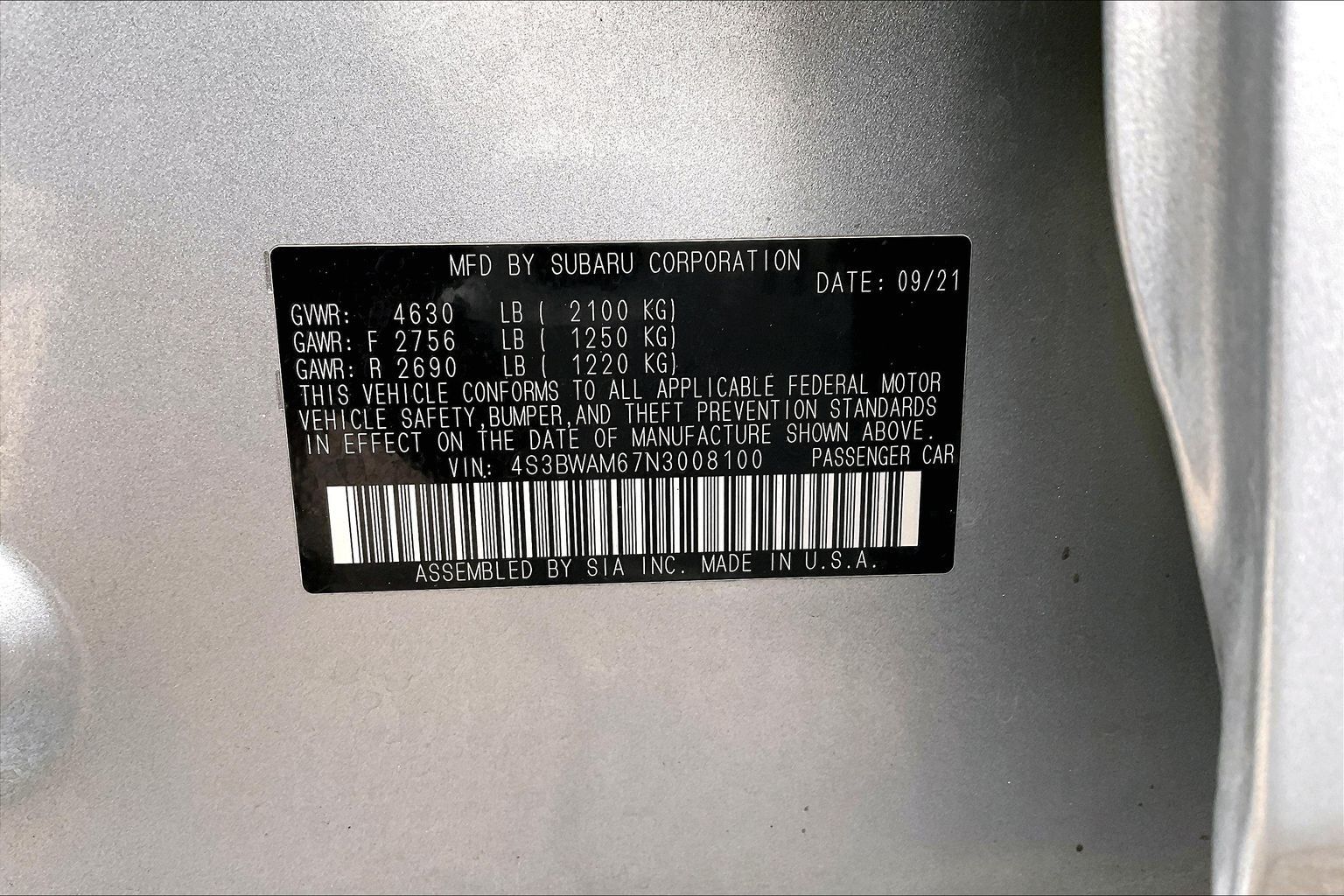 2022 SUBARU LEGACY - Image 19