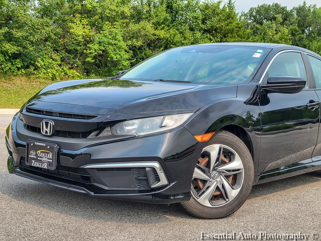 Used 2019 Honda Civic LX with VIN 2HGFC2F69KH545414 for sale in Crown Point, IN