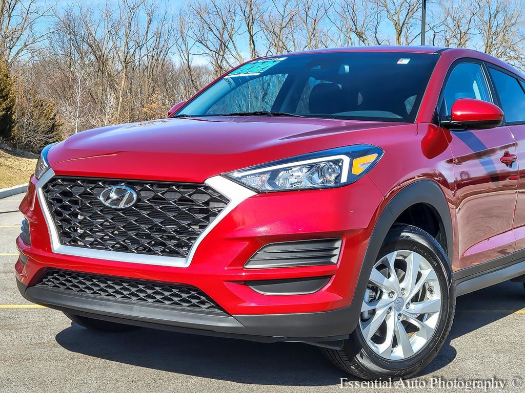 Used 2021 Hyundai Tucson SE with VIN KM8J23A45MU346864 for sale in Crown Point, IN