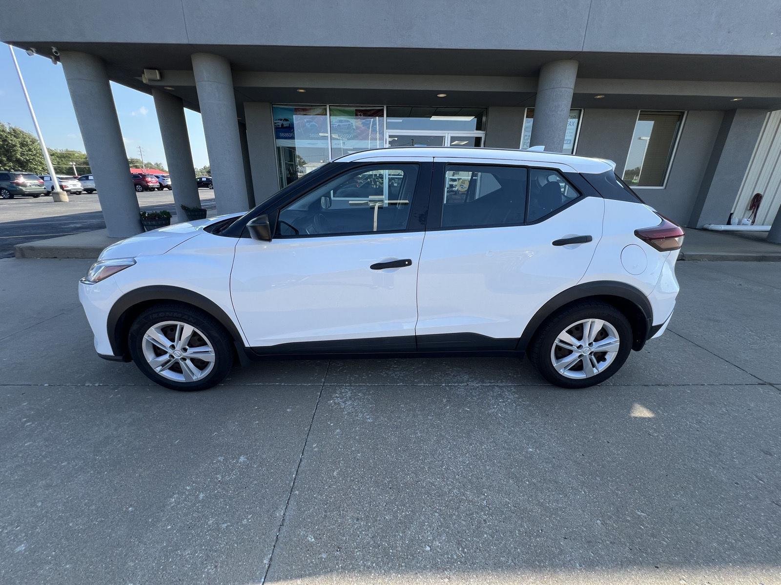 Used 2021 Nissan Kicks S with VIN 3N1CP5BV1ML515647 for sale in Arkansas City, KS
