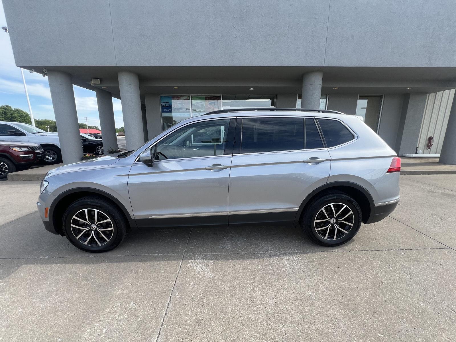 Used 2021 Volkswagen Tiguan SE with VIN 3VV3B7AXXMM087759 for sale in Arkansas City, KS