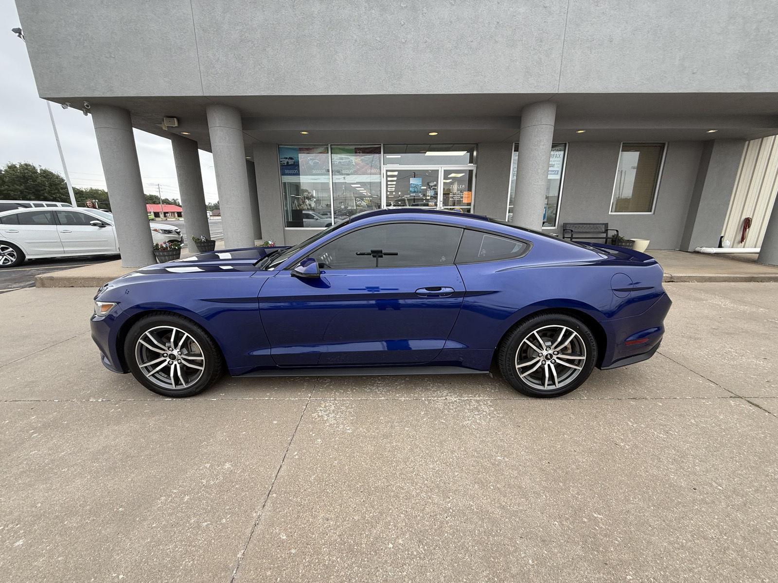 Used 2016 Ford Mustang EcoBoost Premium with VIN 1FA6P8TH9G5258753 for sale in Arkansas City, KS