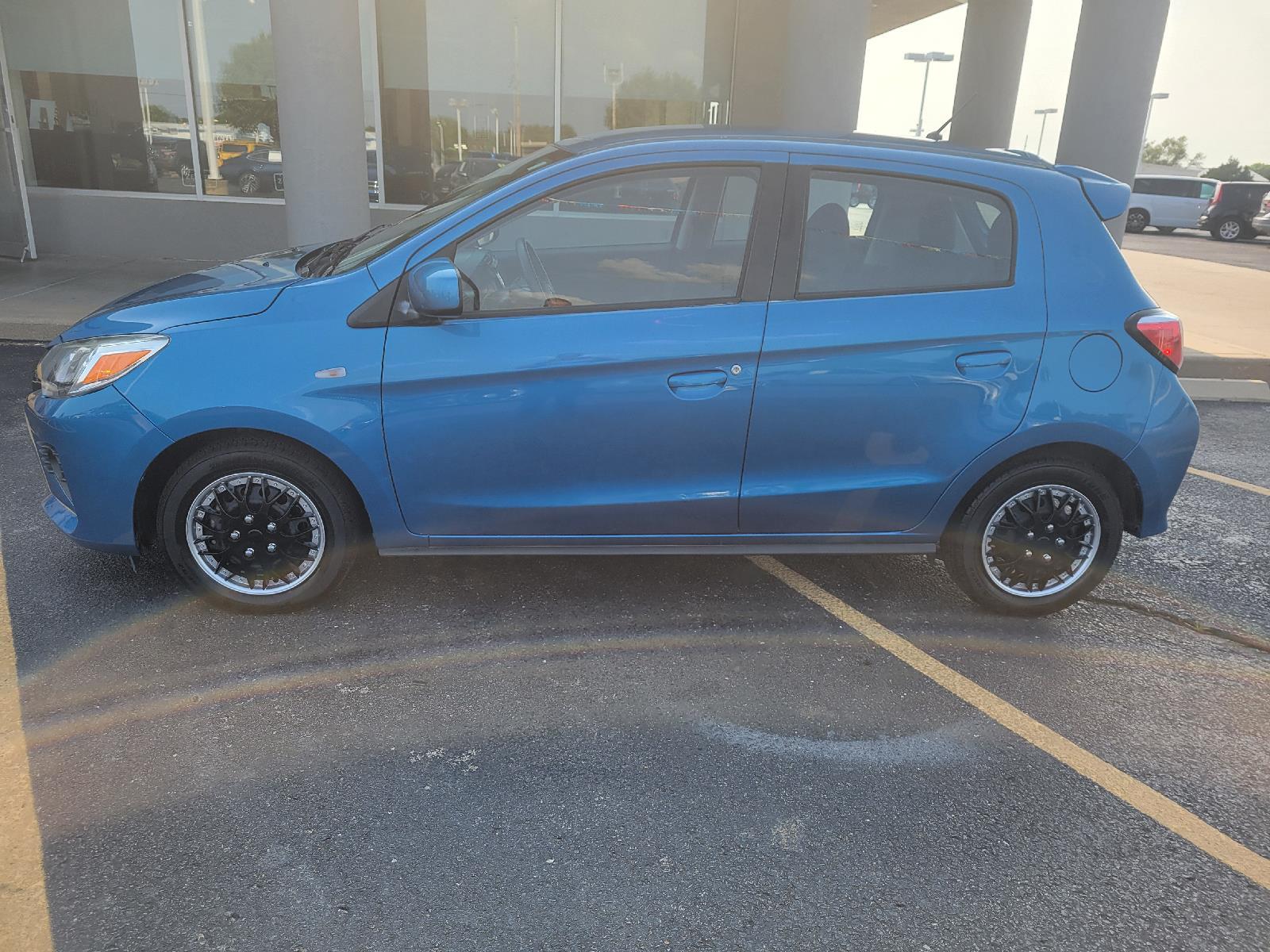 Used 2021 Mitsubishi Mirage LE with VIN ML32AUHJ4MH009885 for sale in Arkansas City, KS