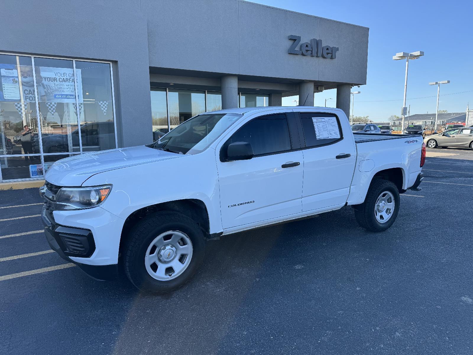 Used 2021 Chevrolet Colorado Work Truck with VIN 1GCGTBEN6M1131164 for sale in Arkansas City, KS