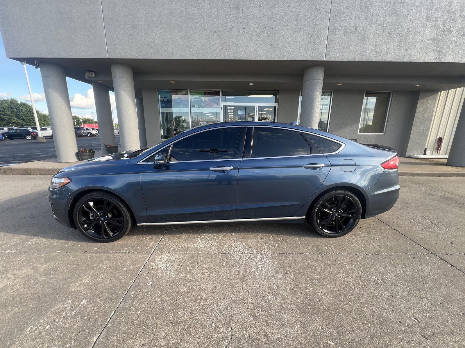 Used 2019 Ford Fusion Titanium with VIN 3FA6P0D96KR116486 for sale in Arkansas City, KS