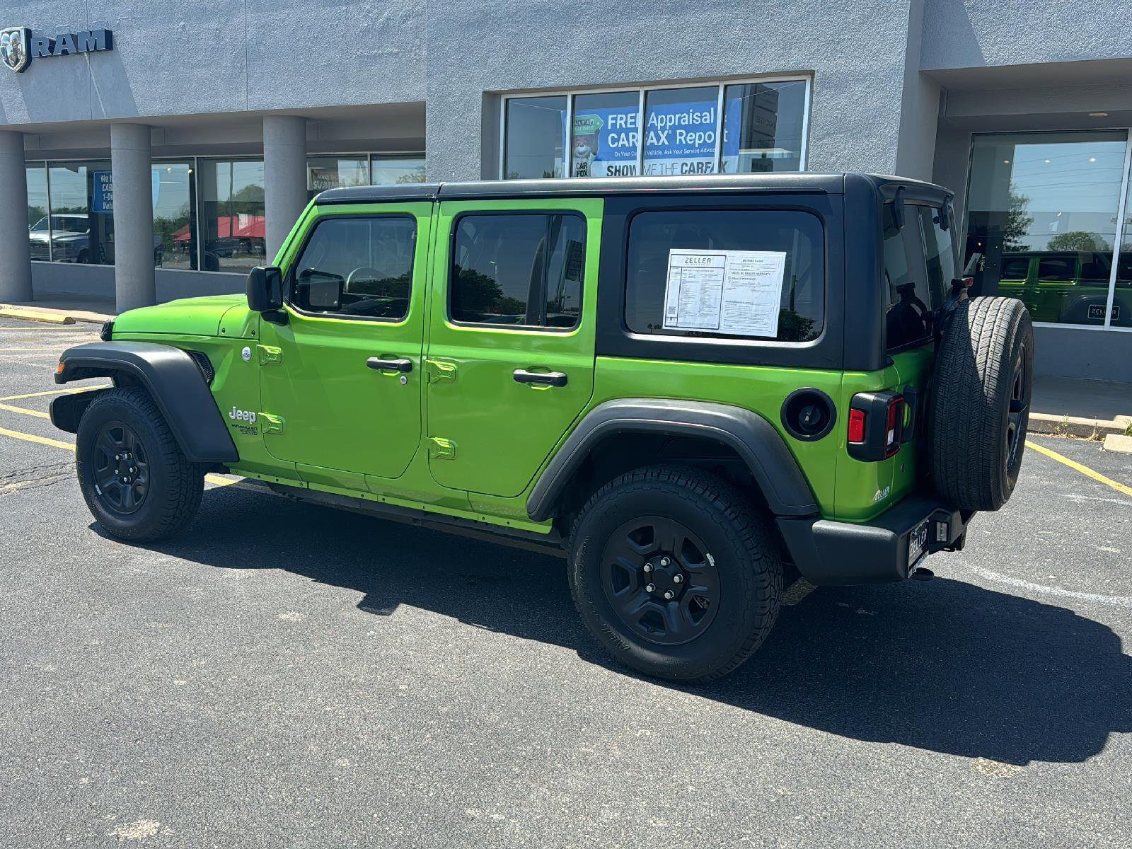 Used 2018 Jeep All-New Wrangler Unlimited Sport with VIN 1C4HJXDN2JW286916 for sale in Arkansas City, KS