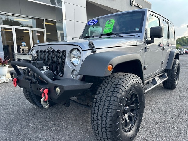 Used 2017 Jeep Wrangler Unlimited Sport with VIN 1C4BJWDG1HL507872 for sale in Sunbury, PA